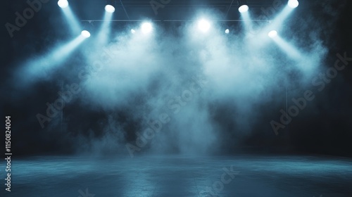 Wallpaper Mural spotlight on stage with spotlight Torontodigital.ca