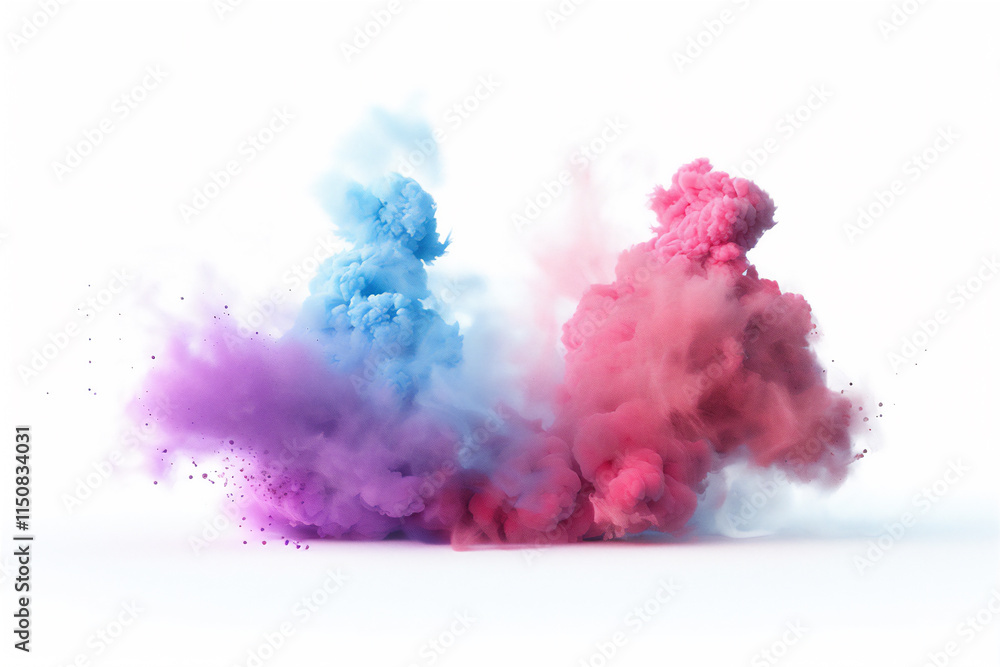 colorful smoke flash on white background version 9 colorful smoke flash on white background version 9