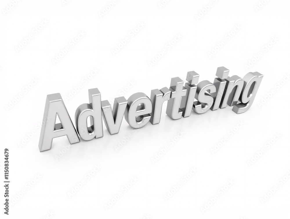 a 3d illustration of the word advertising a 3d illustration of the word advertising