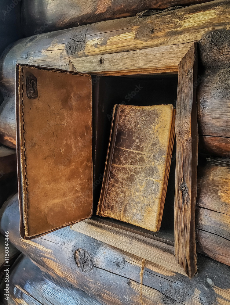 Hidden Compartment in Log Cabin Wall Reveals Secret Treasures Hidden Compartment in Log Cabin Wall Reveals Secret Treasures