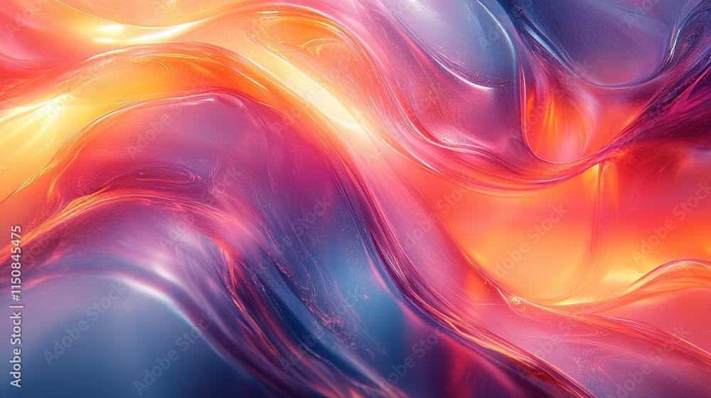 Abstract Swirling Liquid Color Gradient Design Abstract Swirling Liquid Color Gradient Design