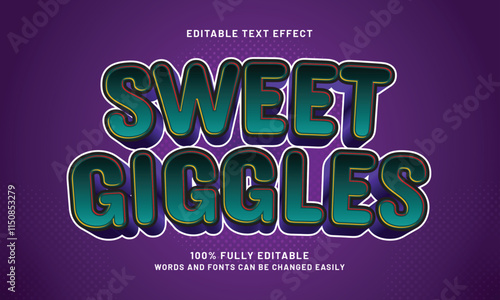sweet giggles editable text effects with a cute and kids theme