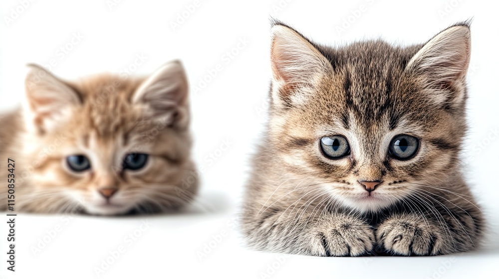 British kitten isolated and cut out on a transparent background. British kitten isolated and cut out on a transparent background.