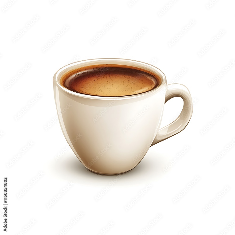 Fototapeta premium coffee cup icon simple white background