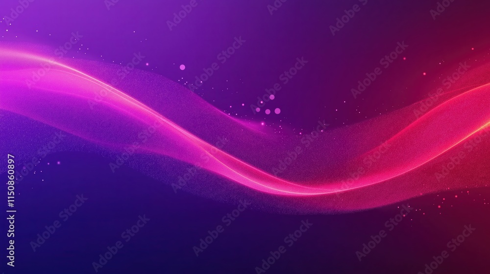 Abstract Particle Wave of Glowing Dots Flowing Across a Vibrant Background in Purple and Red Shades with Dynamic Motion and Energy for Futuristic Design and Creative Art Concepts Abstract Particle Wave of Glowing Dots Flowing Across a Vibrant Background in Purple and Red Shades with Dynamic Motion and Energy for Futuristic Design and Creative Art Concepts