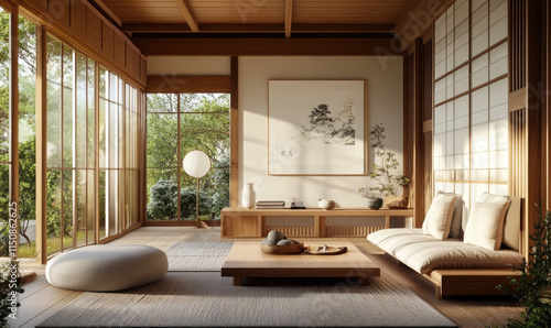 modern living room with fireplace