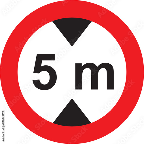 Maximum height of signs is 5m