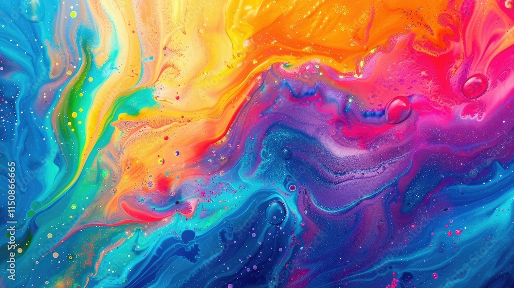 Abstract vibrant spectrum, liquid backgrounds Abstract vibrant spectrum, liquid backgrounds