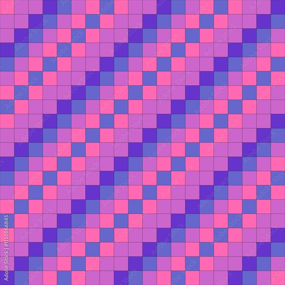Fototapeta premium A vibrant abstract checkered pattern radiating energy and symmetry, ideal for creative projects, wallpapers, or modern web designs. Its dynamic style captures attention effortlessly