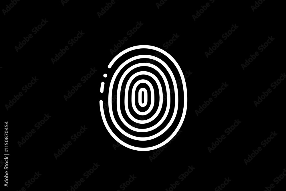 fingerprint icon simple design fingerprint icon simple design