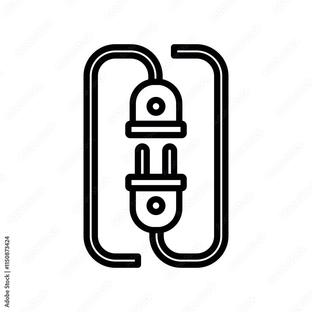 plug icon vector design template elegant style plug icon vector design template elegant style