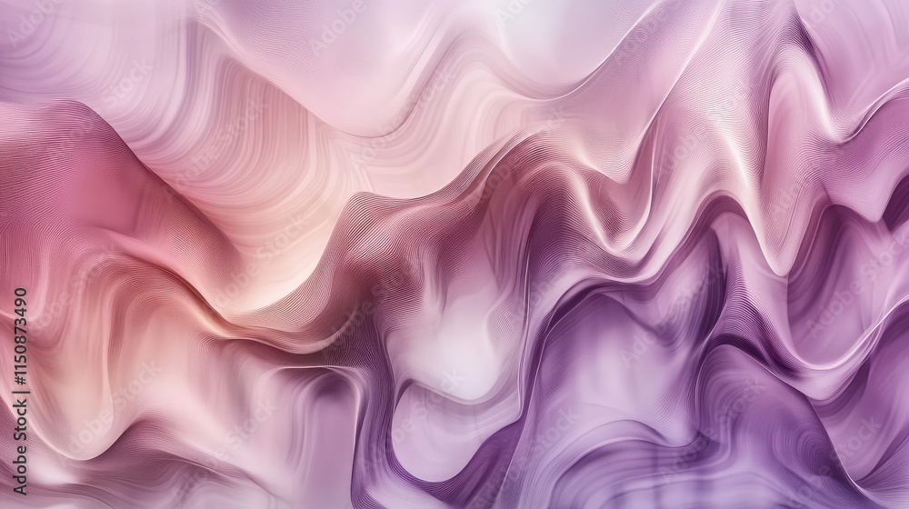Abstract Waves in Soft Pastel Colors with Flowing Texture Design Abstract Waves in Soft Pastel Colors with Flowing Texture Design