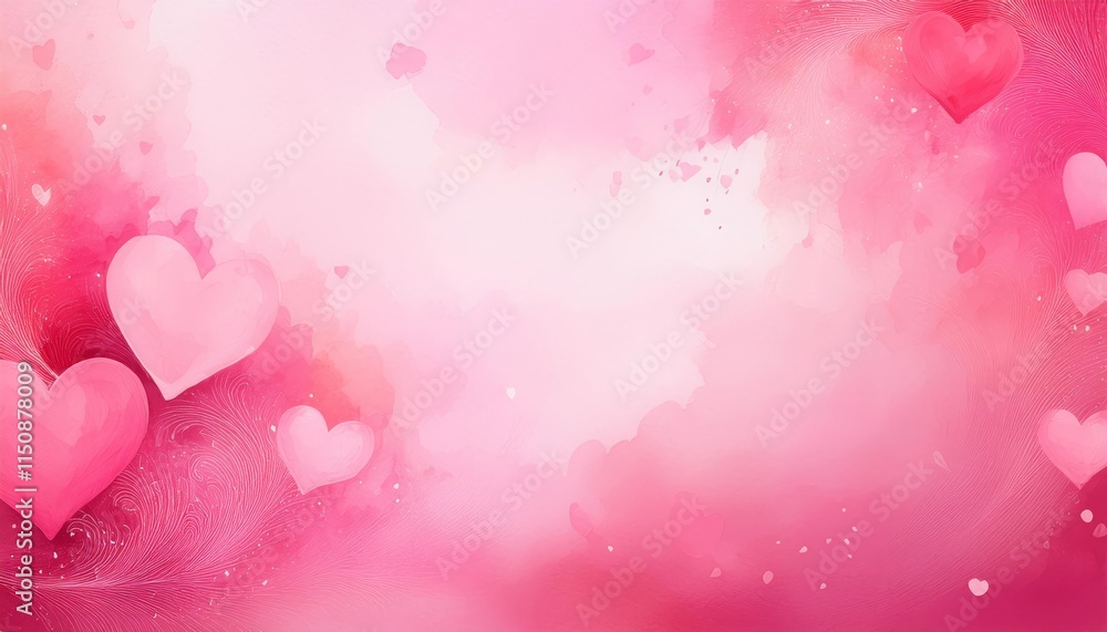 valentine, copy space background, heart, water color style valentine, copy space background, heart, water color style