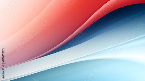 Abstract Art Blank Paper with Red and Blue Gradient 