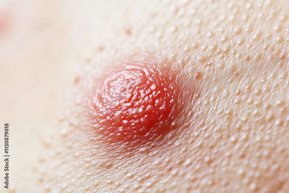 Fototapeta premium Close-Up of Skin Blemish or Irritation