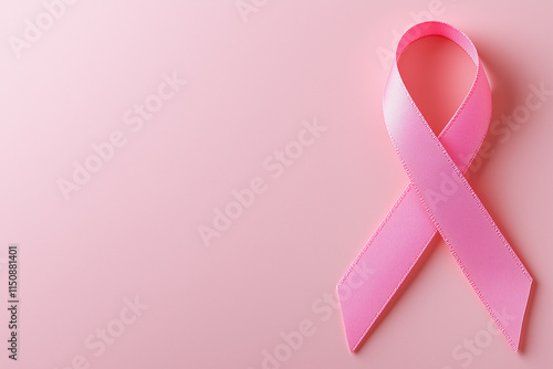 Pink Ribbon Symbolizing Breast Cancer Awareness