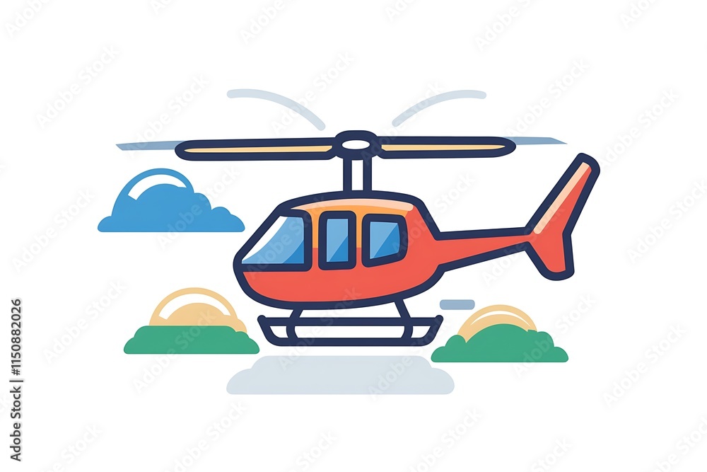 helicopter icon white background vector image helicopter icon white background vector image