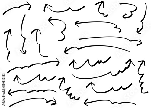 手書きの矢印セット