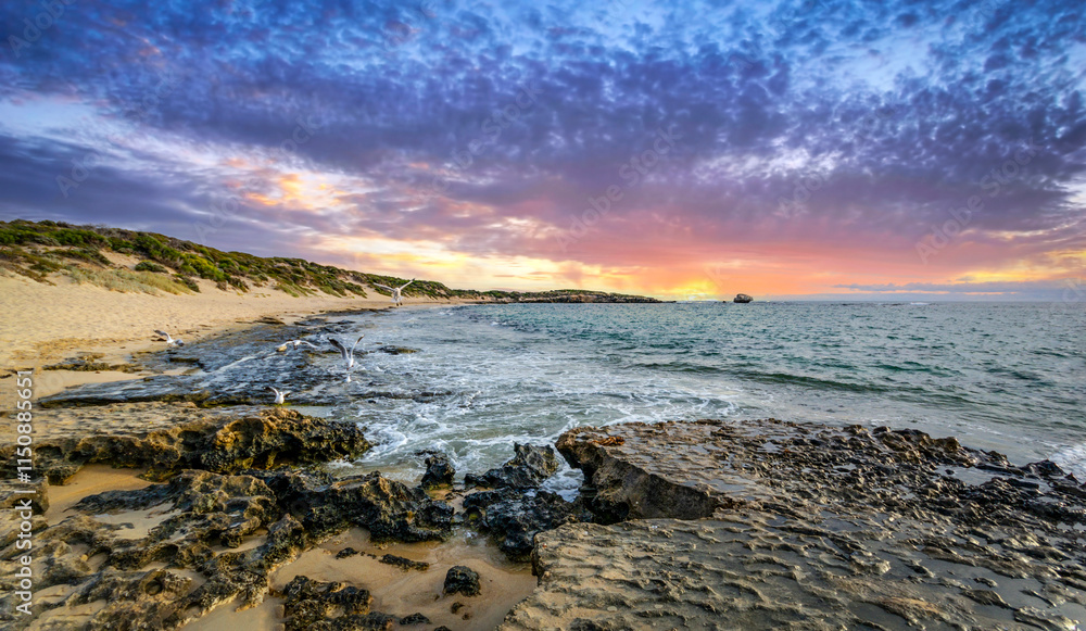 Beautiful coastline of Point Peron Western Australia