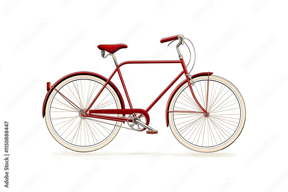 Fototapeta premium bicycle icon simple white background vector