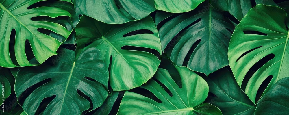 custom made wallpaper toronto digitalGreenery palms idea. A vibrant display of lush green leaves creating a tropical atmosphere.