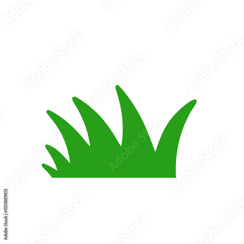 green tree tropical cartoon isolated on white background