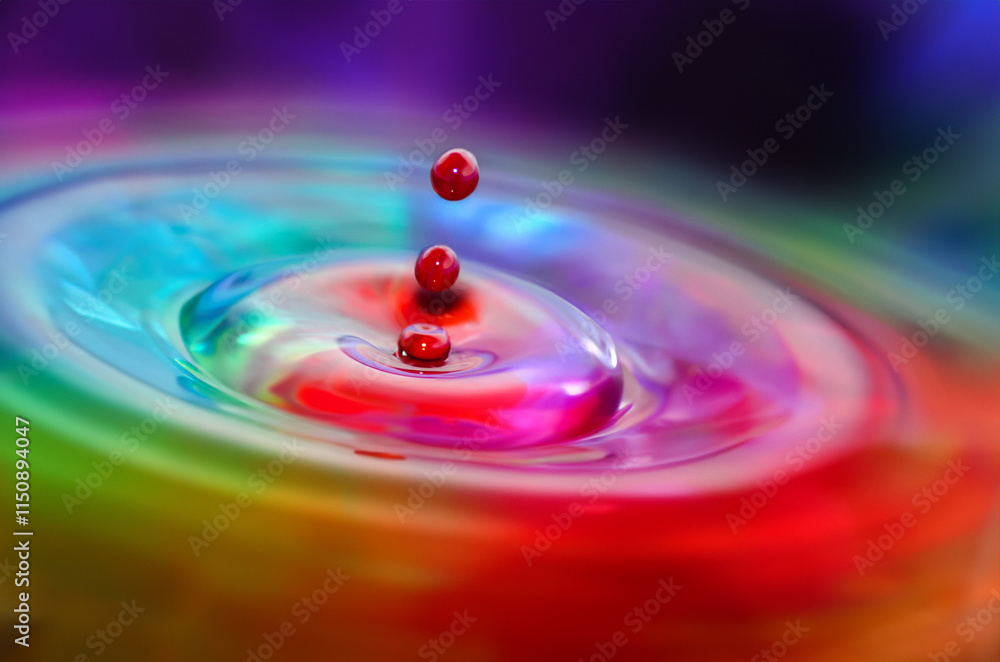 Colorful Liquid Drops