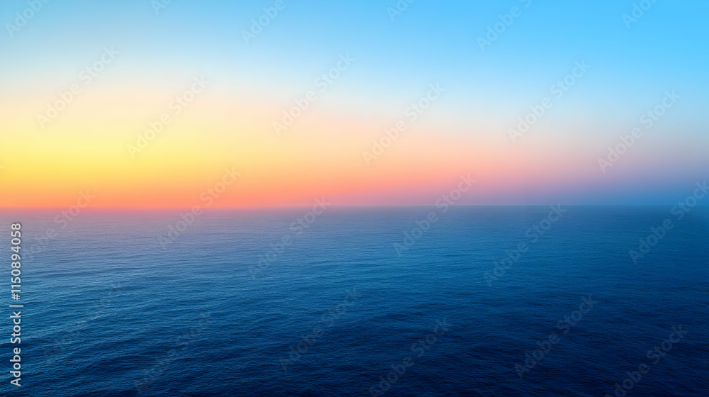 Fototapeta premium Ocean Sunset Abstract Background