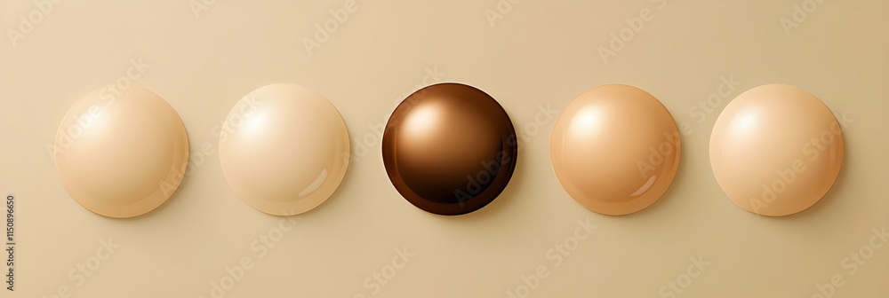 3D Render of Foundation Shades