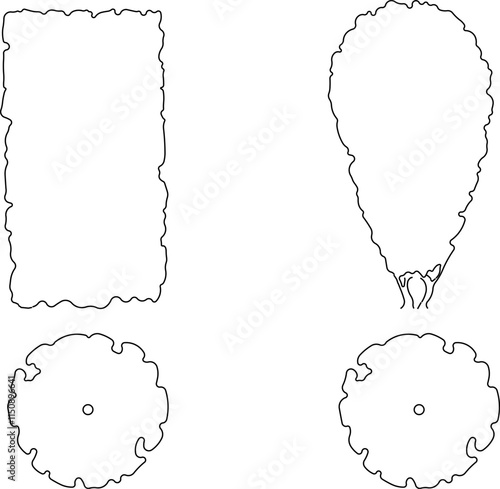 vector illustration design image plant tree sketch simple silhouette for completeness of the image