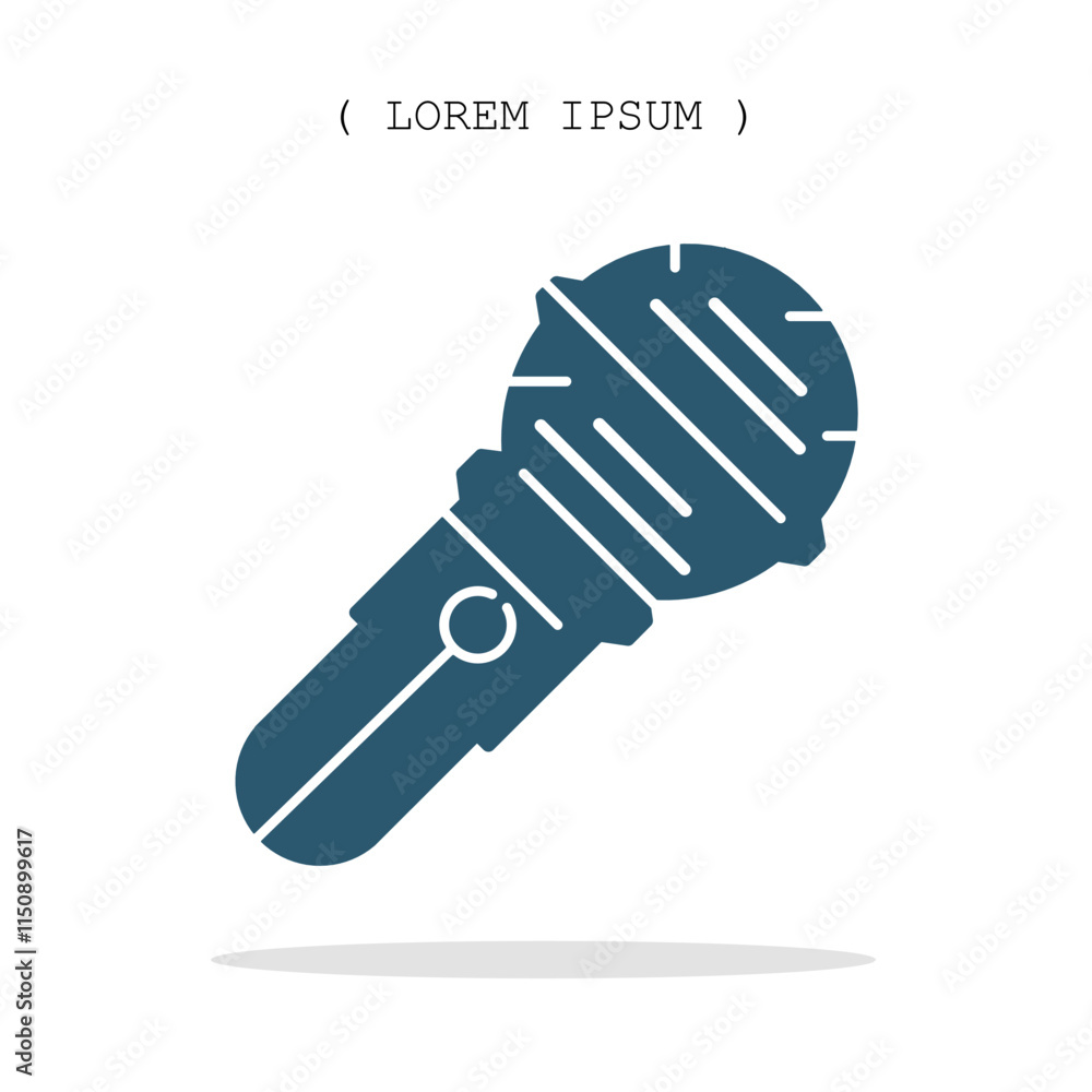 Vector symbol. Microphone icon illustration. Stock vector symbol illustration design. Vector symbol. Microphone icon illustration. Stock vector symbol illustration design.
