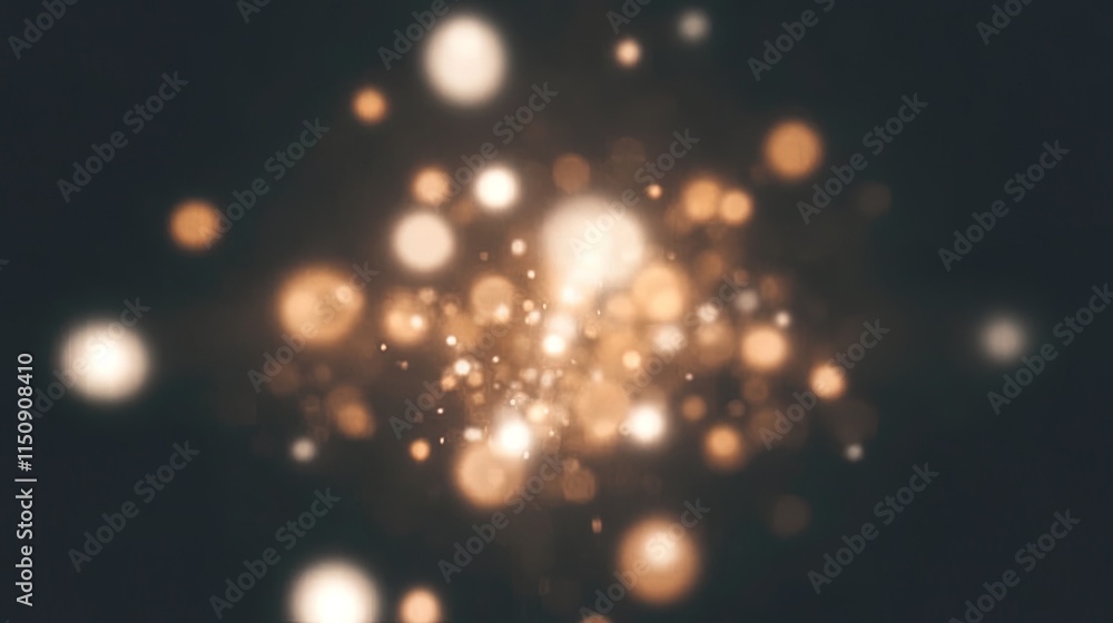 Abstract Golden Lights Sparkle Background Abstract Golden Lights Sparkle Background