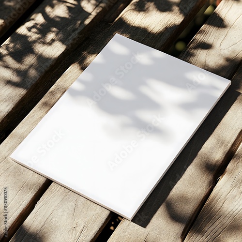 Blank white  paper mockup on isolated background 
mockup for the presentation of the flyer 