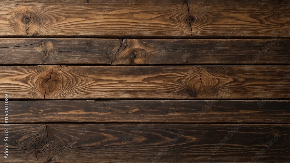 Naklejka premium Rustic wooden planks featuring natural grain pattern