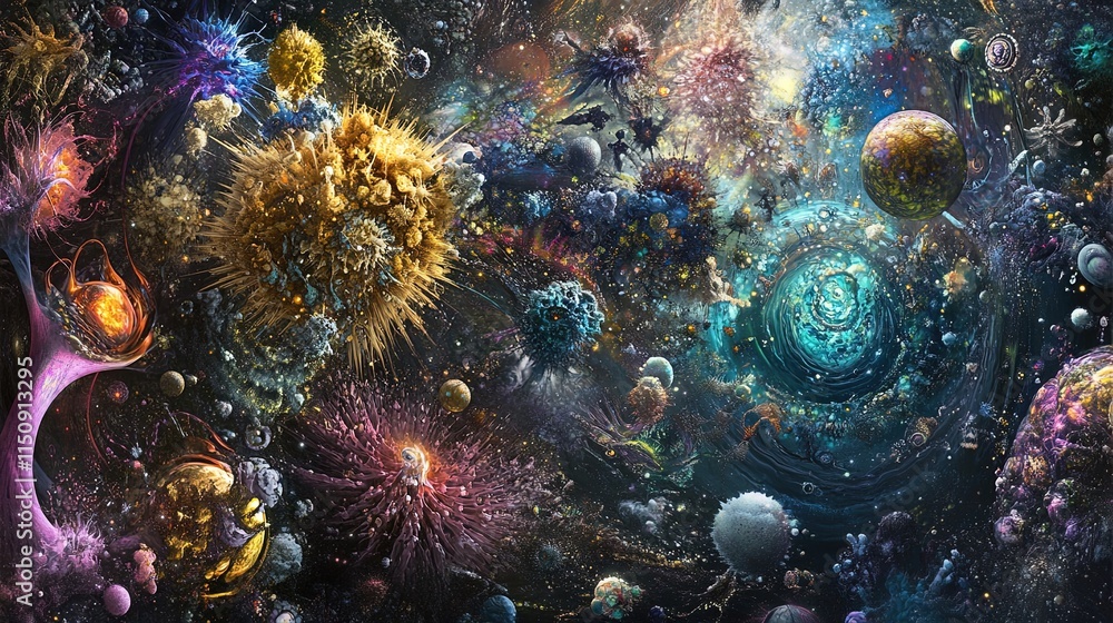 Cosmic Cellular Landscape A Vibrant Universe of Cells Cosmic Cellular Landscape A Vibrant Universe of Cells