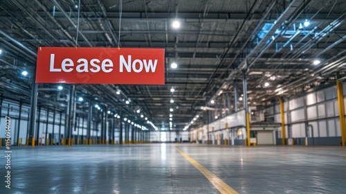Large empty warehouse with 
