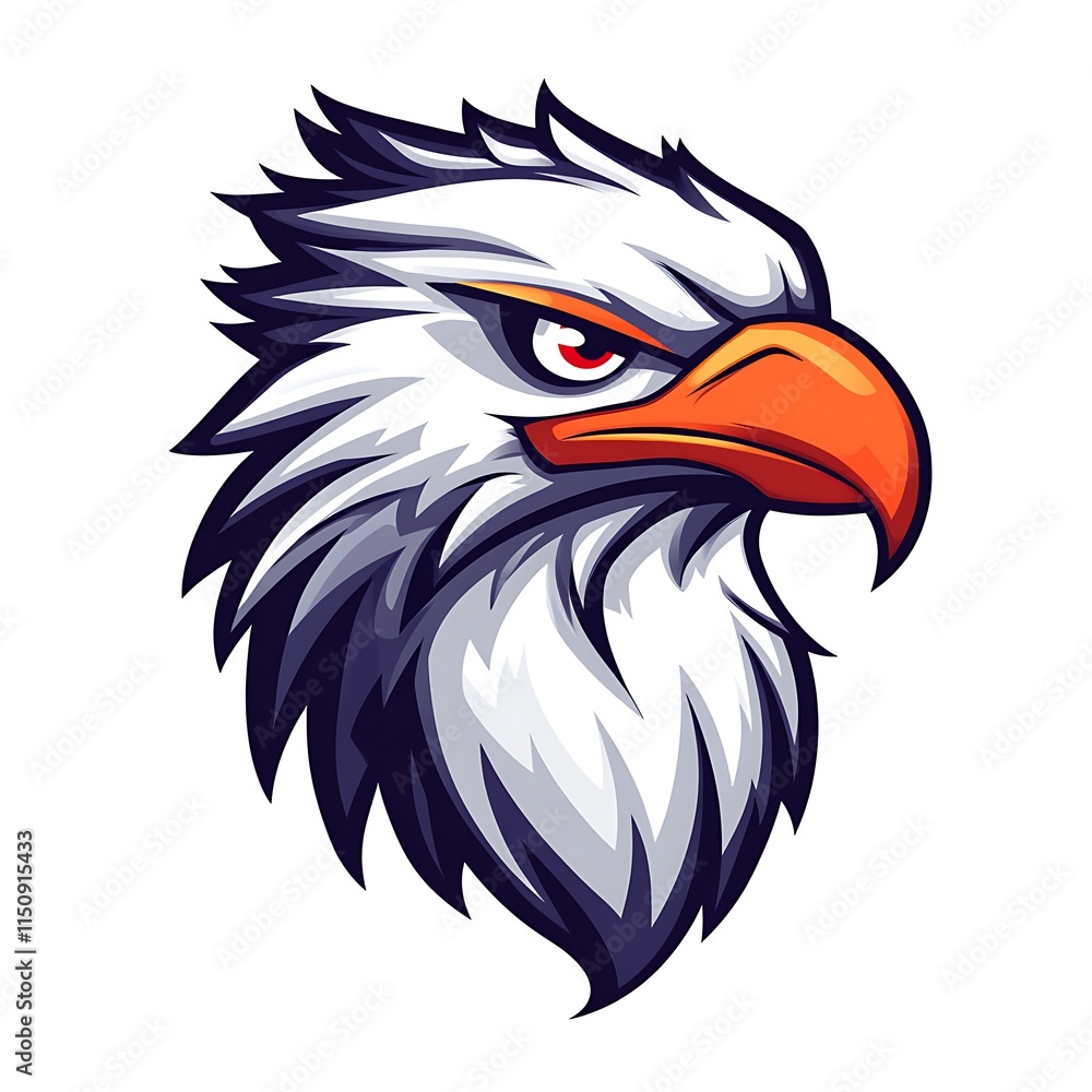 Obraz premium Eagle Head Logo Design. Powerful and Majestic.