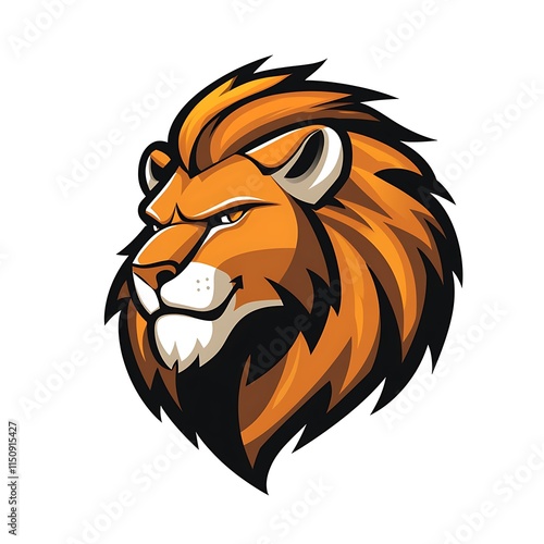 Wallpaper Mural Lion Mascot Logo. Powerful and Majestic Animal Head. Torontodigital.ca