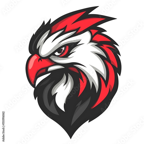 Wallpaper Mural Eagle Head Logo Design. Powerful and Aggressive Mascot. Torontodigital.ca