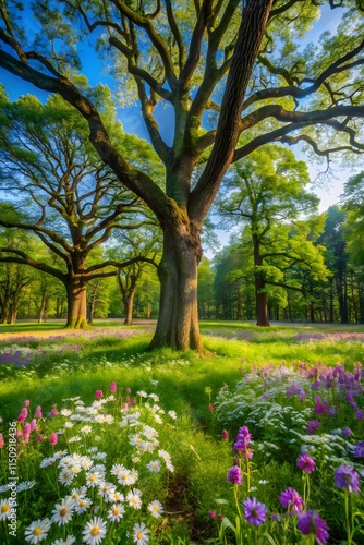 Wallpaper Mural garden in spring Torontodigital.ca