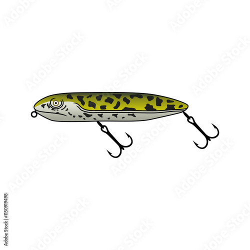lure bait fishing illustration logo vector image t shirt