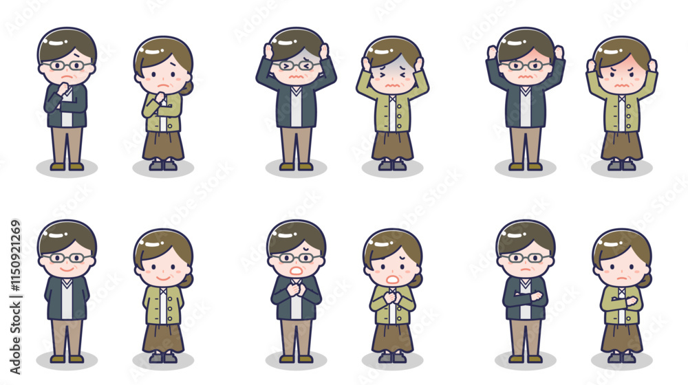 私服の中年男女 05