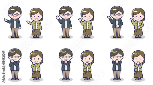 私服の中年男女 04