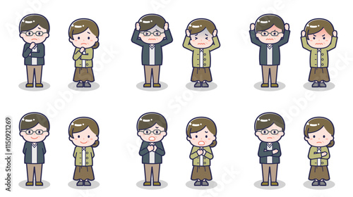 私服の中年男女 05