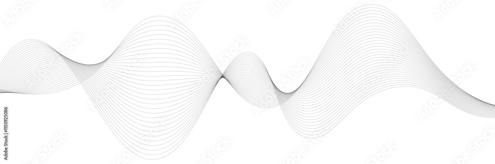 Elegant abstract smooth lines gray wave. Abstract background with business lines Elegant abstract smooth lines gray wave. Abstract background with business lines