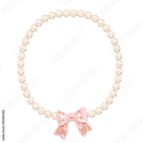 Coquette 3D Round Shape Pearl
