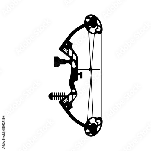 bow archery hunting illustration logo vector image t shirt