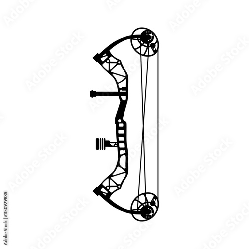 bow archery hunting illustration logo vector image t shirt