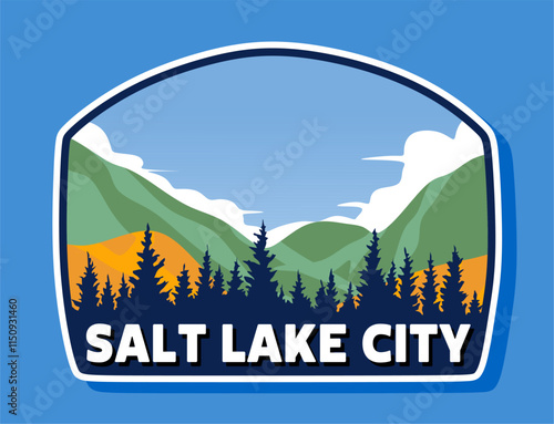 salt lake city utah with beautiful natural scenery