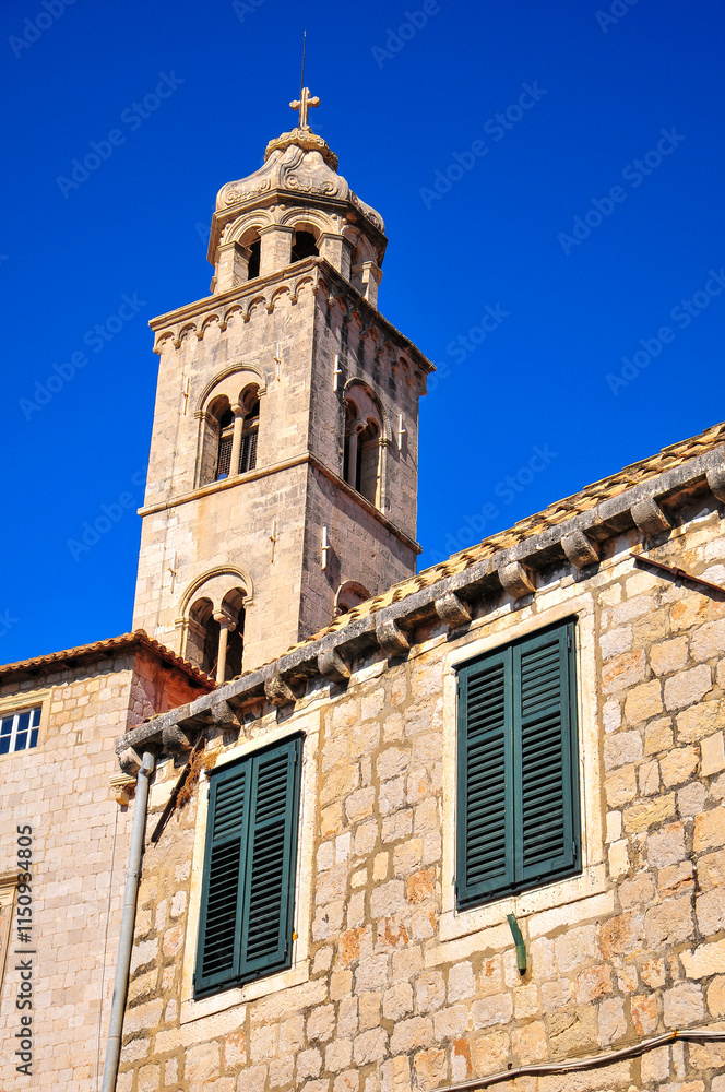 Obraz premium クロアチアにあるドゥブロブニクのとても美しい旧市街風景